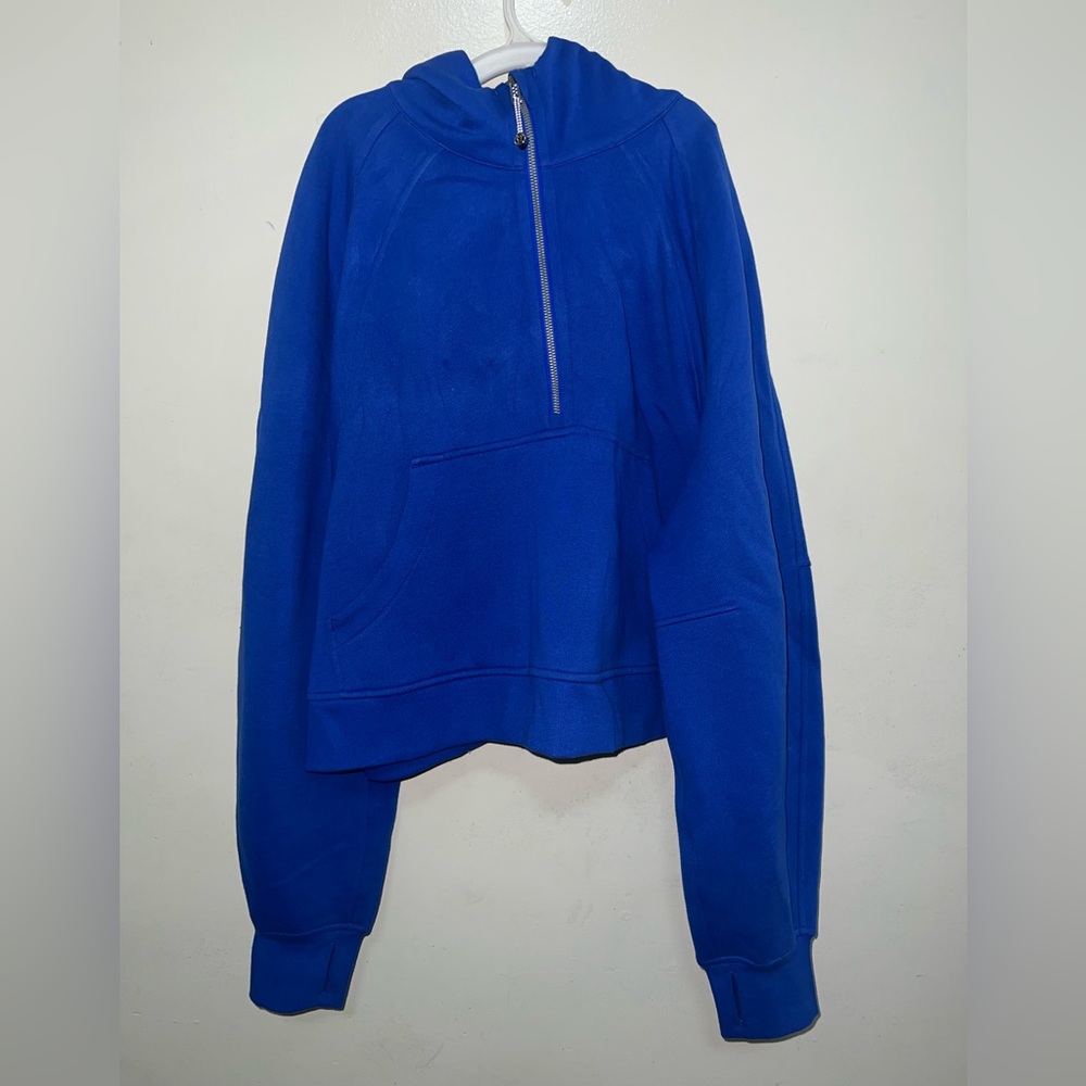 Lululemon Scuba Oversized Half Zip Hoodie Cerulean Blue